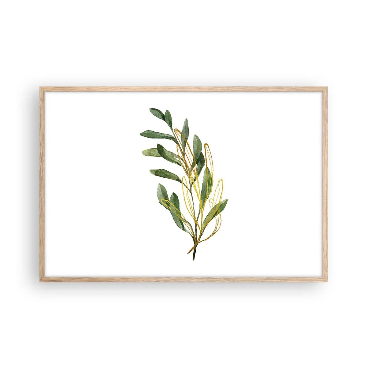 Poster in cornice rovere chiaro - Tutto ciò che è buono - 91x61 cm