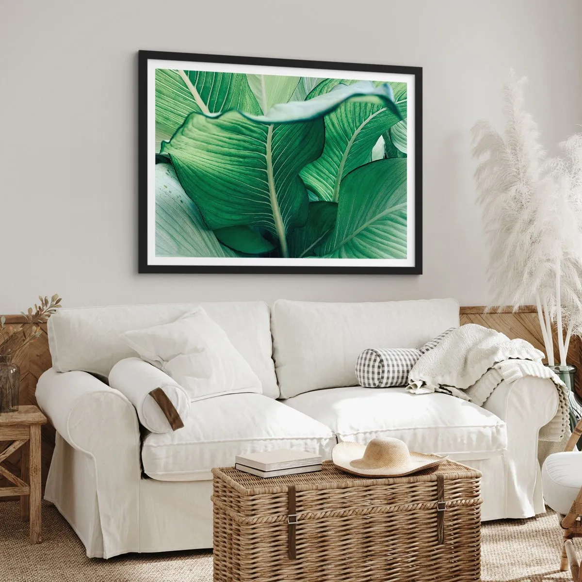 Poster in cornice nera - Una vita intensamente verde - 91x61 cm