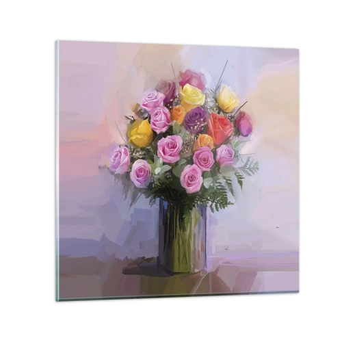 Quadro su vetro - Bellezza immobile - 70x70 cm