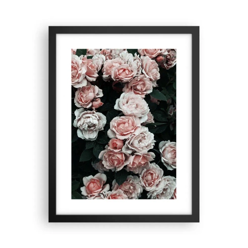 Poster in cornice nera - Composizione di rose - 30x40 cm