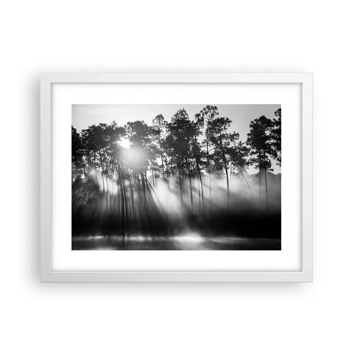 Poster in cornice bianca - Sole irrefrenabile - 40x30 cm