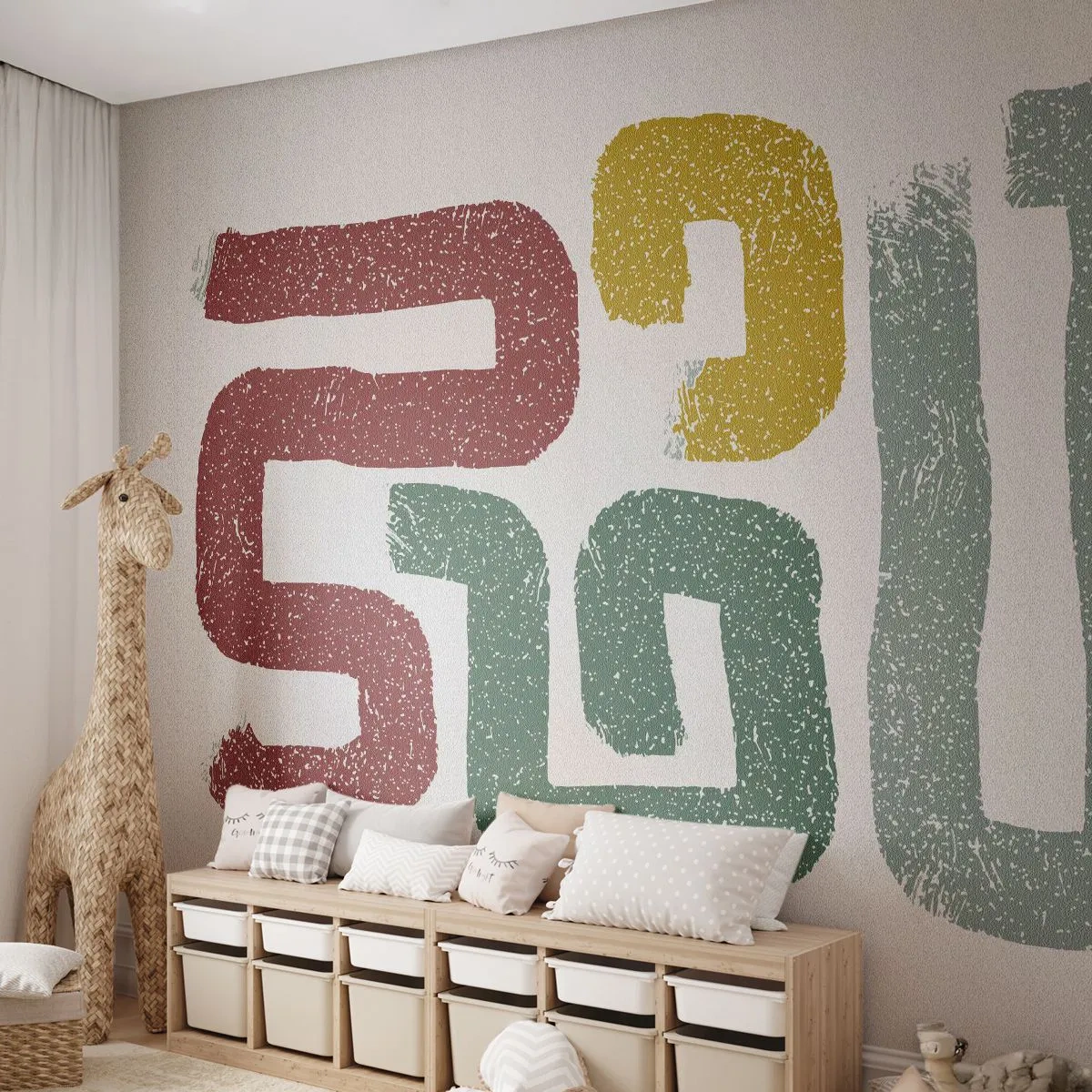 Fotomurali Premium Sand - In una lingua sconosciuta - Pezzo, Minimalismo, Rotolarsi - 250x175 cm