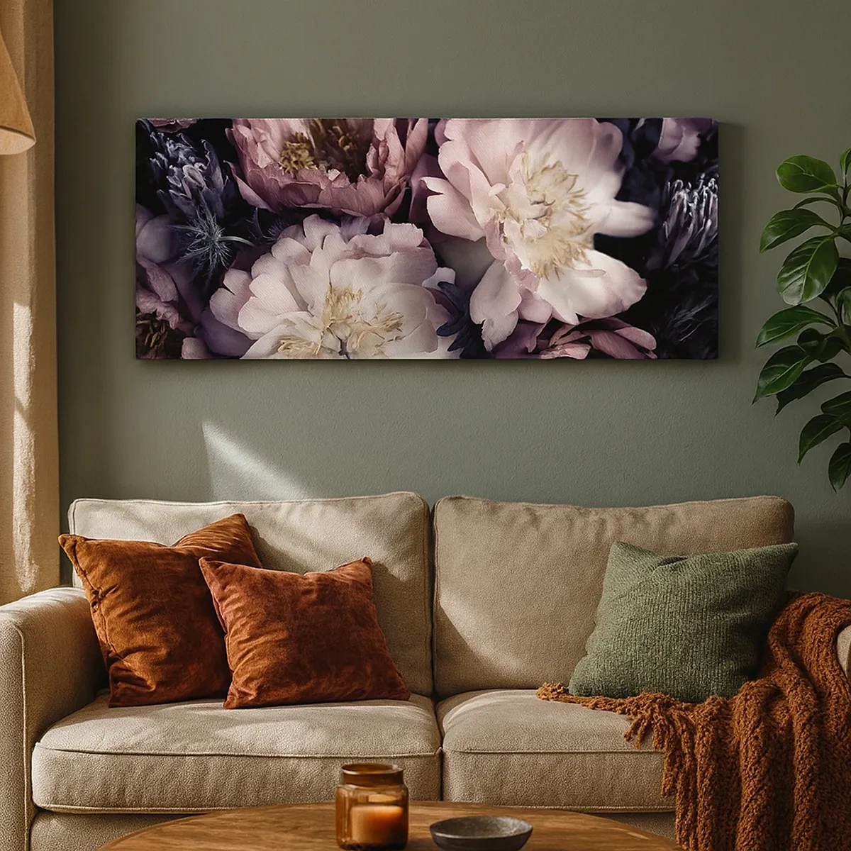 Quadro su tela - Stampe su Tela - Bouquet nel vecchio stile - 30x30 cm