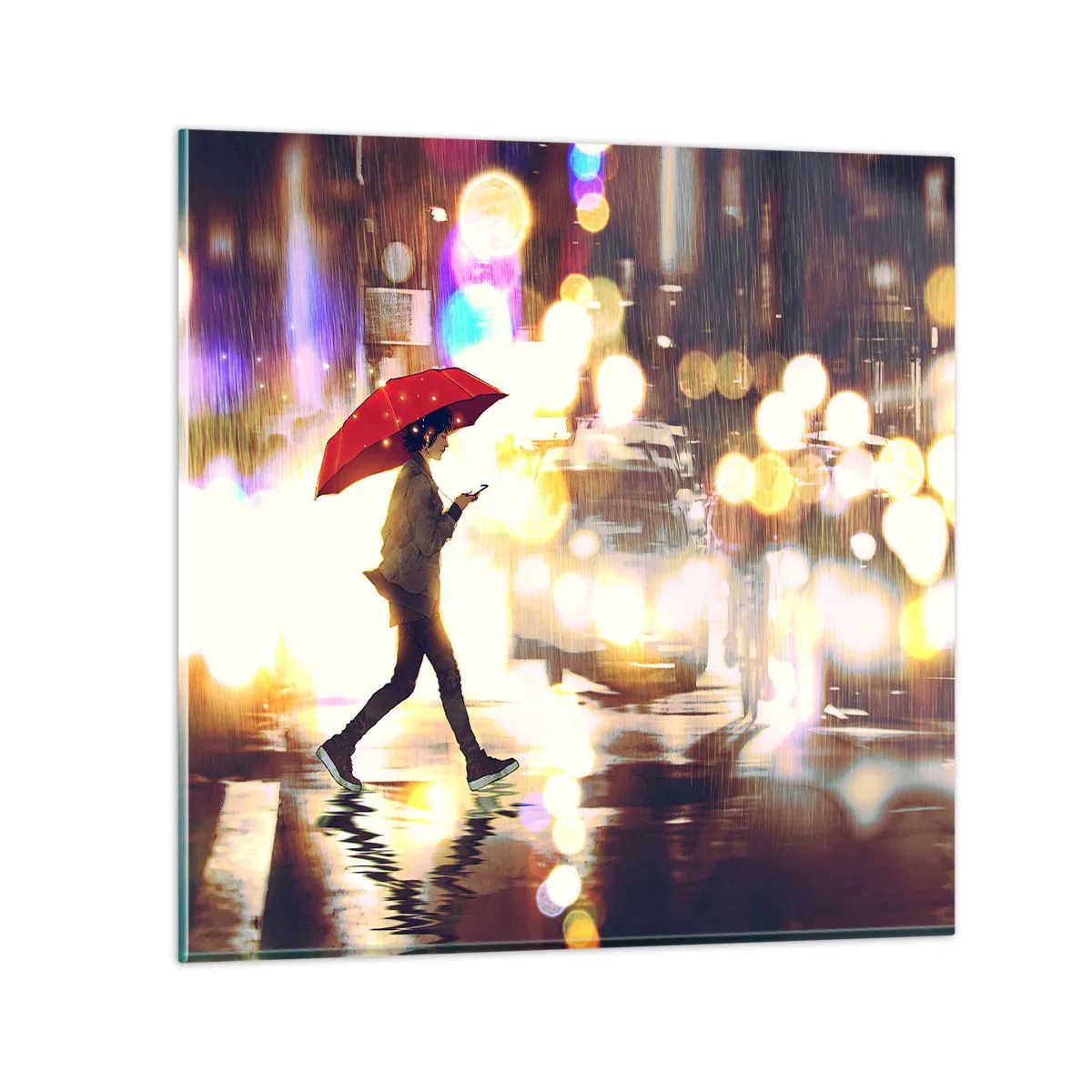 Quadro su vetro - Tuttavia è assolata - 30x30 cm