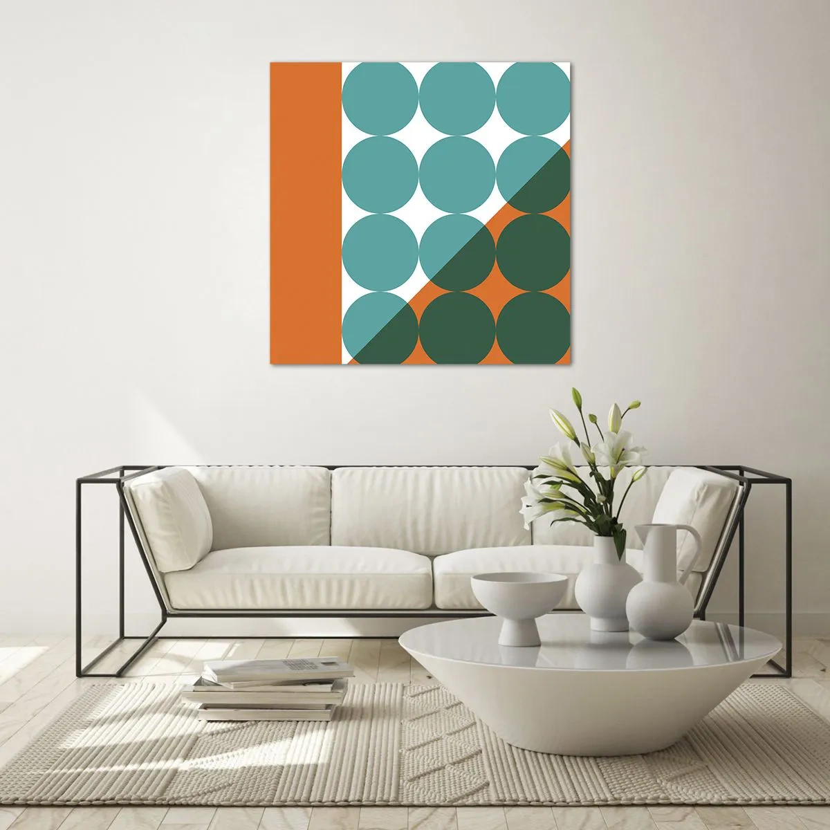 Quadro su vetro - In alto obliquo - 60x60 cm