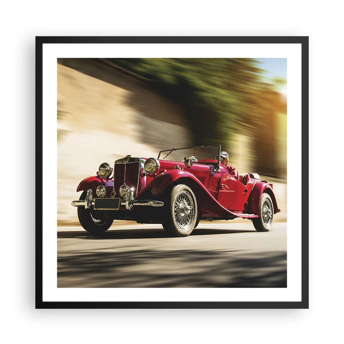 Poster in cornice nera - Più bella della Nike di Samotracia - 60x60 cm