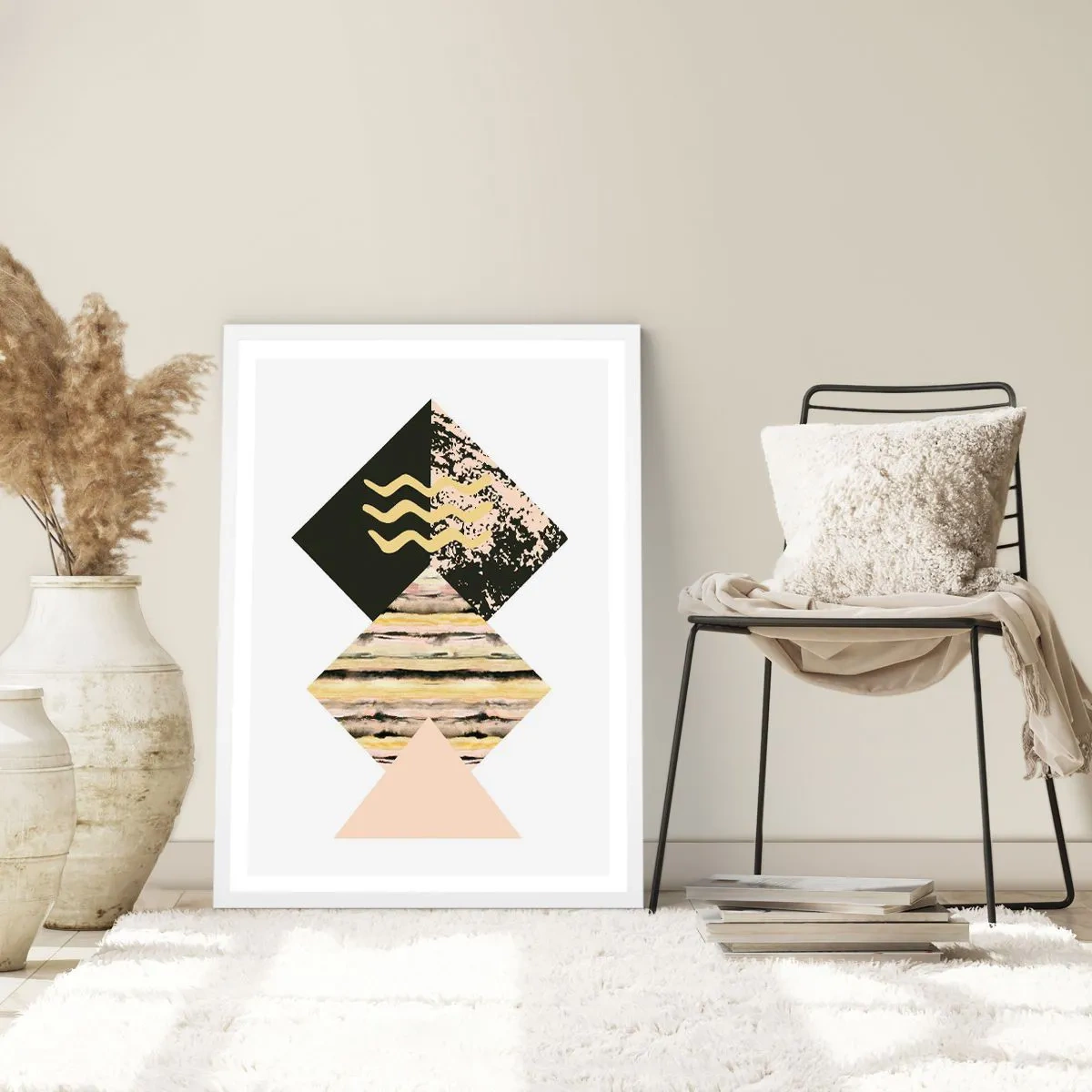 Poster in cornice bianca - Non è così facile - 50x70 cm