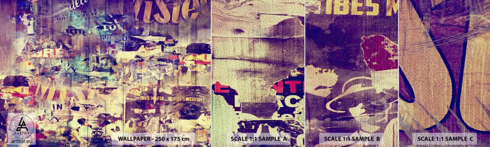 Campione di Fotomurale Premium Sand - E questo resterà - Graffiti, Murale, Grafica - 100x30 cm