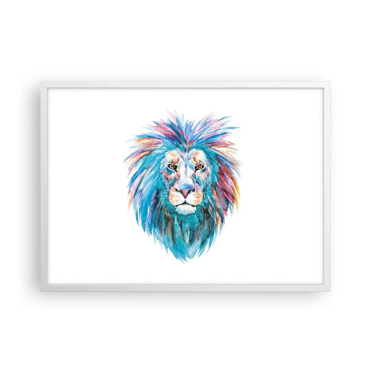 Poster in cornice bianca - Aura elettrizzante - 70x50 cm