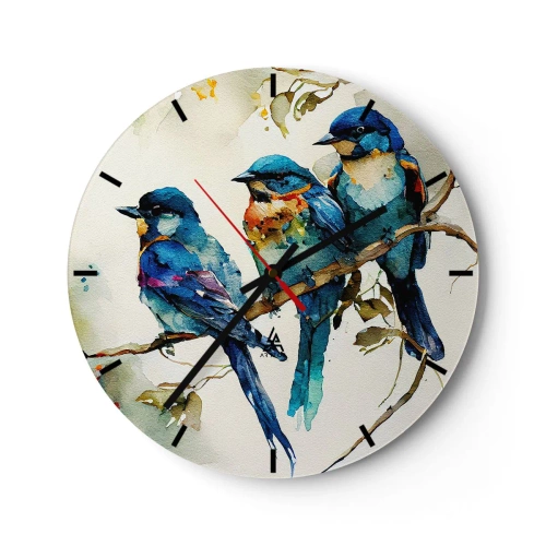 Orologio da parete - Orologio in Vetro - Si è offeso? - 40x40 cm