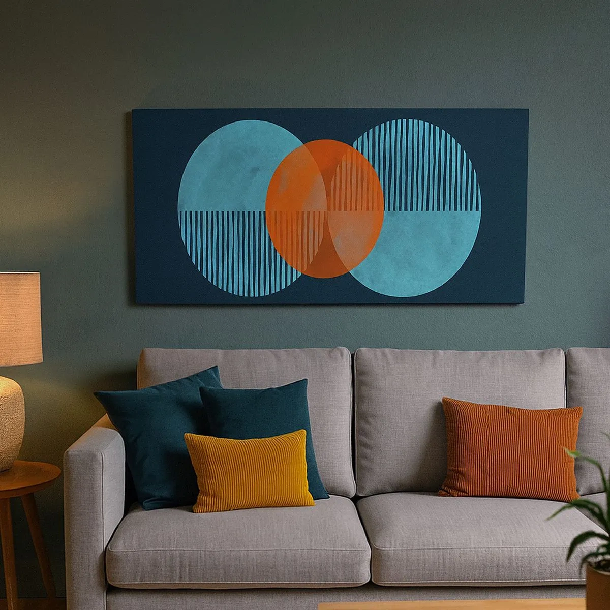 Quadro su tela - Stampe su Tela - Composizione simmetrica - 100x40 cm