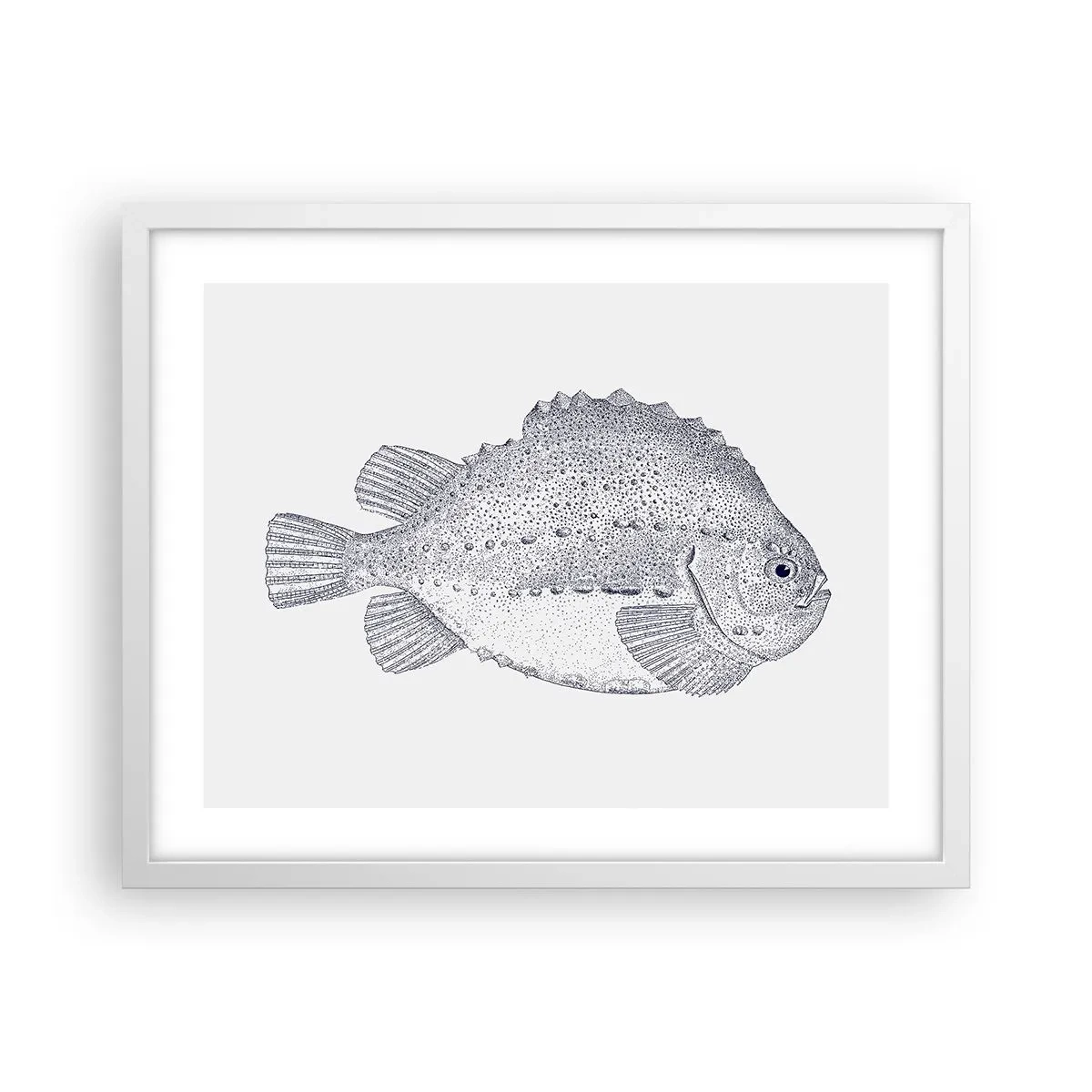 Poster in cornice bianca - Nell'album del naturalista - 50x40 cm