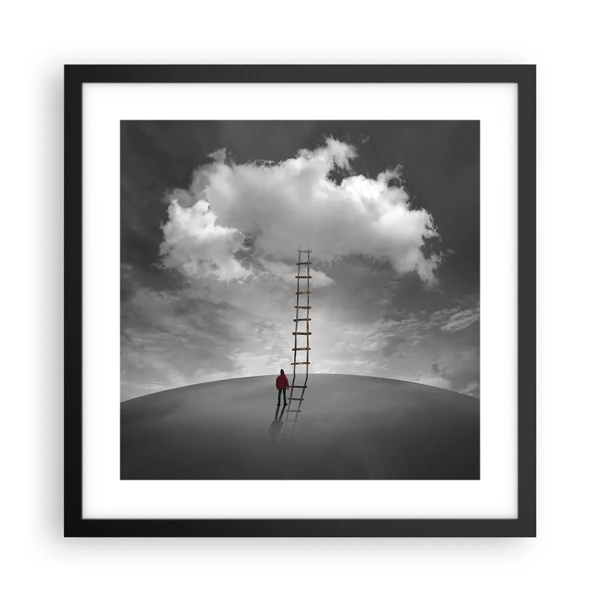 Poster in cornice nera - Tutto è possibile - 40x40 cm