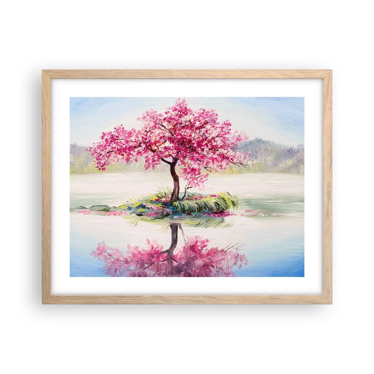 Poster in cornice rovere chiaro - La festa della primavera - 50x40 cm