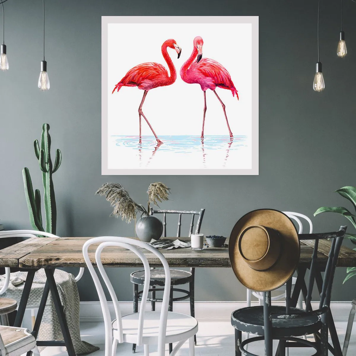 Poster - Appuntamento in rosa - 50x50 cm