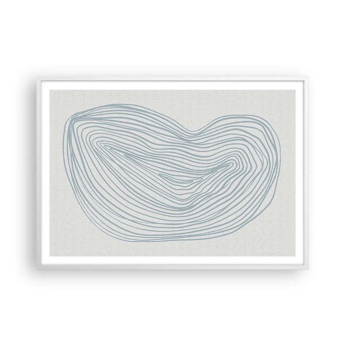 Poster in cornice bianca - Il sorriso di una goccia - 100x70 cm