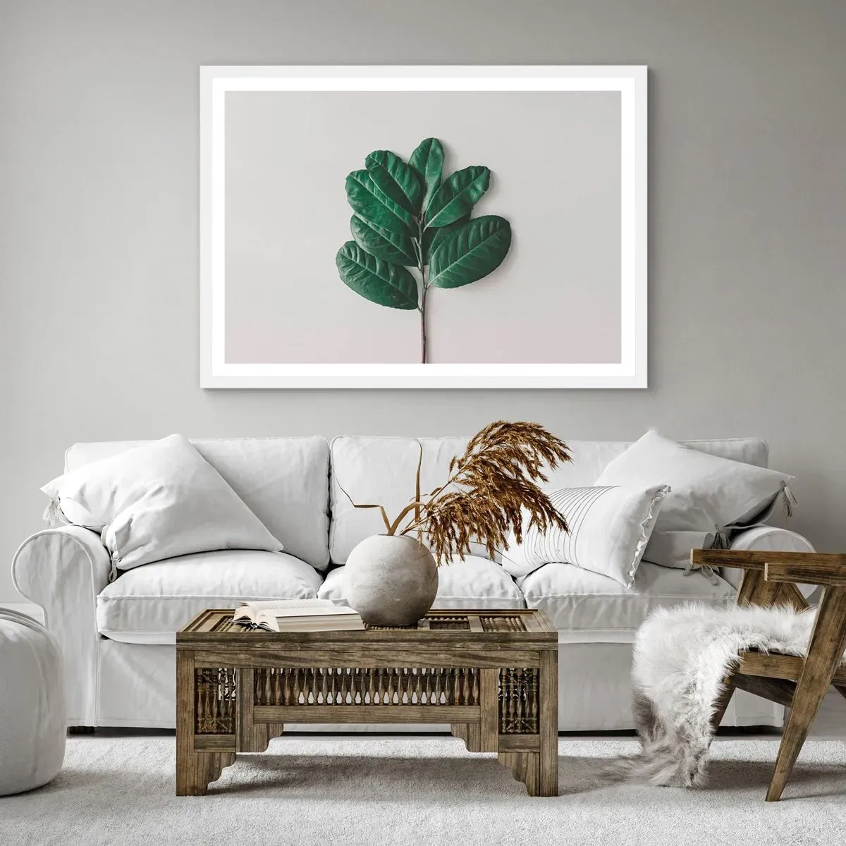 Poster in cornice bianca - Il disegno della natura stessa - 91x61 cm