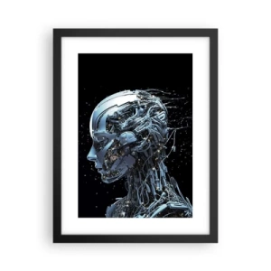 Poster in cornice nera - La tecnologia è donna - 30x40 cm