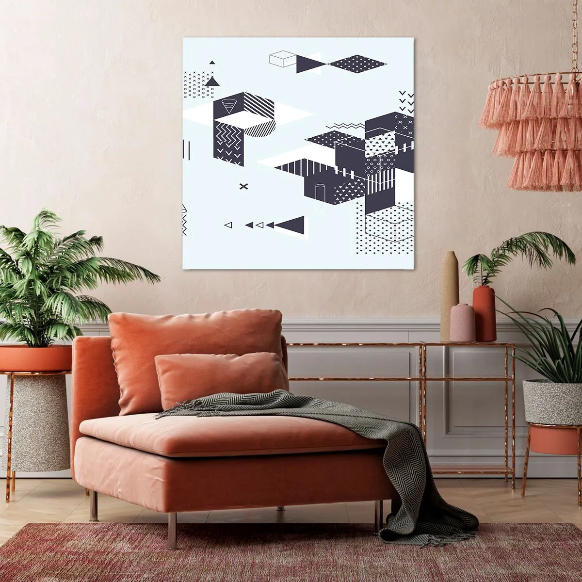 Quadro su tela - Stampe su Tela - La matematica nell'anima - 30x30 cm