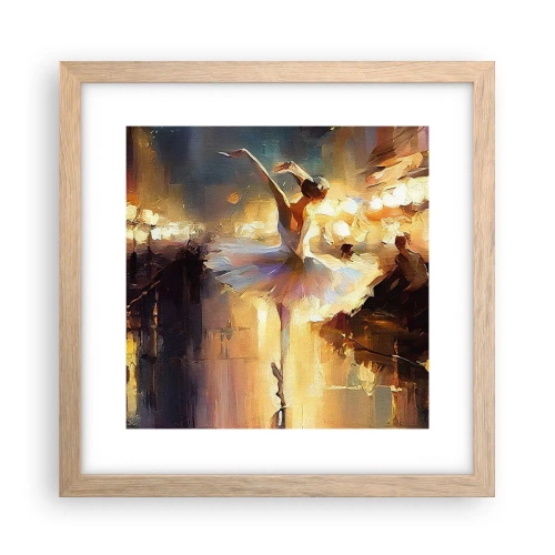 Poster in cornice rovere chiaro - Miracolo nella strada - 30x30 cm