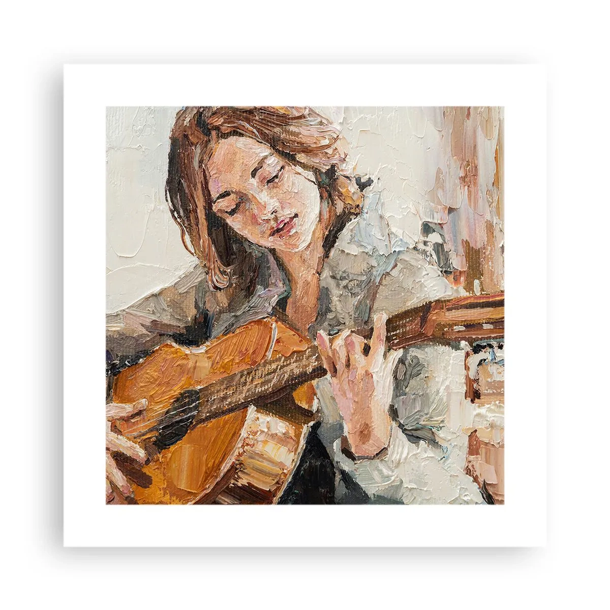 Poster - Concerto per chitarra e cuore di ragazza - 40x40 cm