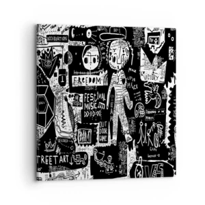 Quadro su tela - Stampe su Tela - Gioventù spirituale di giustizia e gioia - 70x70 cm