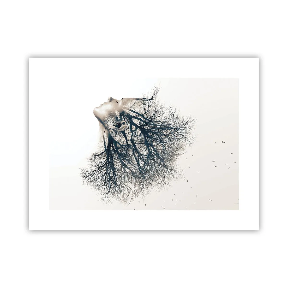 Poster - In ascolto del sussurro dell'albero - 40x30 cm