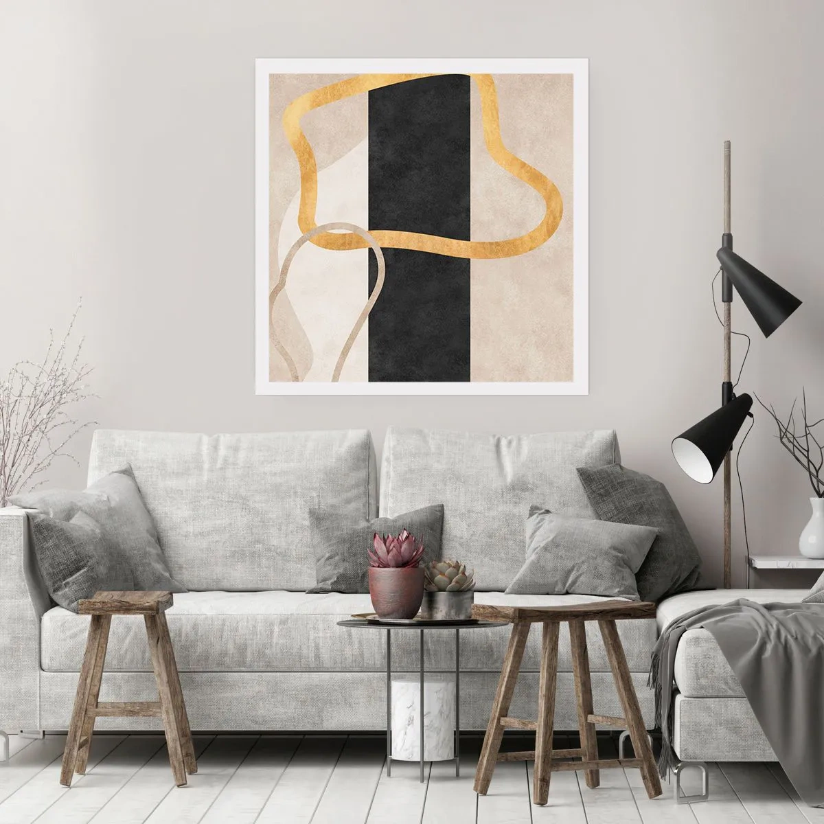 Poster - Forme intrecciate - 50x50 cm