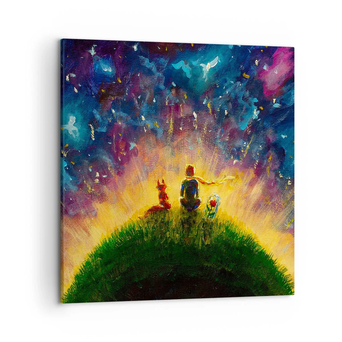 Quadro su tela - Stampe su Tela - Amore e amicizia: l'intero mondo - 50x50 cm