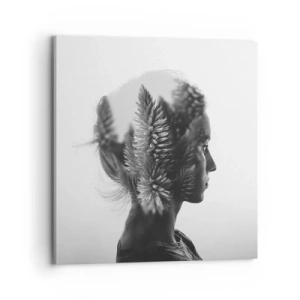 Quadro su tela - Stampe su Tela - La signora della pineta - 70x70 cm