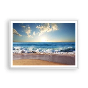 Poster in cornice bianca - Insieme movimento e immobilità - 100x70 cm