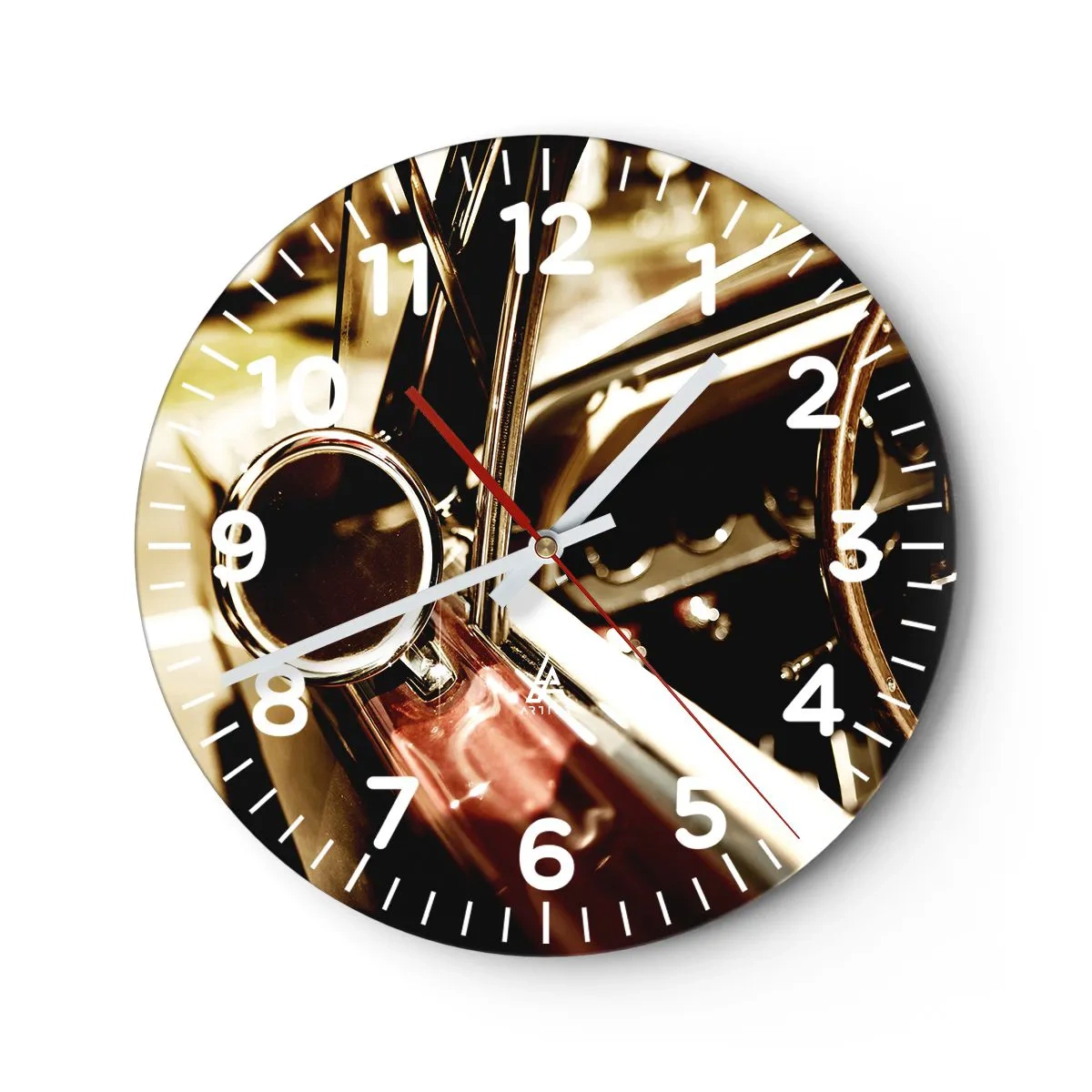Orologio da parete - Orologio in Vetro - Auto con un'anima - 40x40 cm