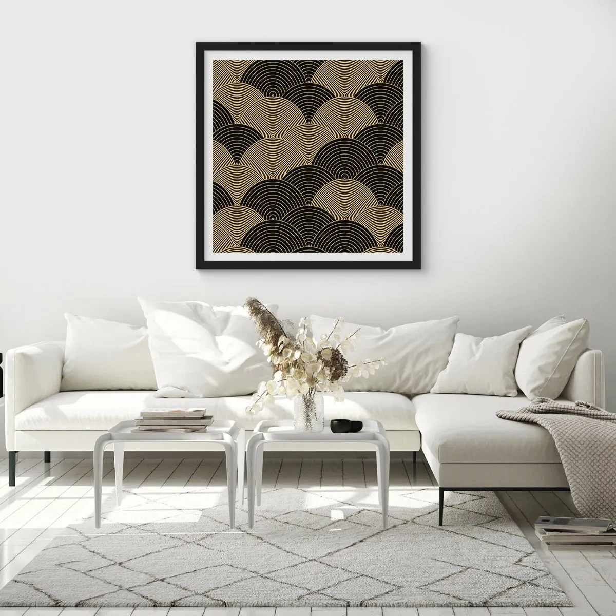 Poster in cornice nera - Unità nella molteplicità - 40x40 cm
