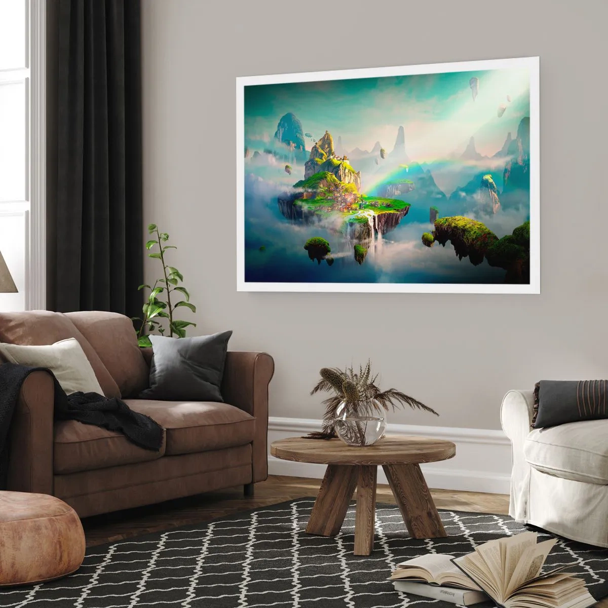 Poster - In mezzo al cielo: isole fortunate - 70x50 cm