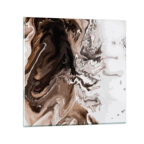 Quadro su vetro - Contrasto di colori - 70x70 cm