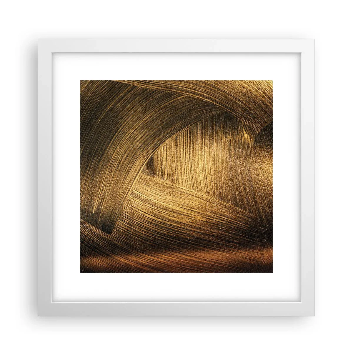 Poster in cornice bianca - Nel labirinto d'oro - 30x30 cm