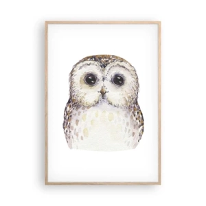 Poster in cornice rovere chiaro - Guardami negli occhi - 70x100 cm