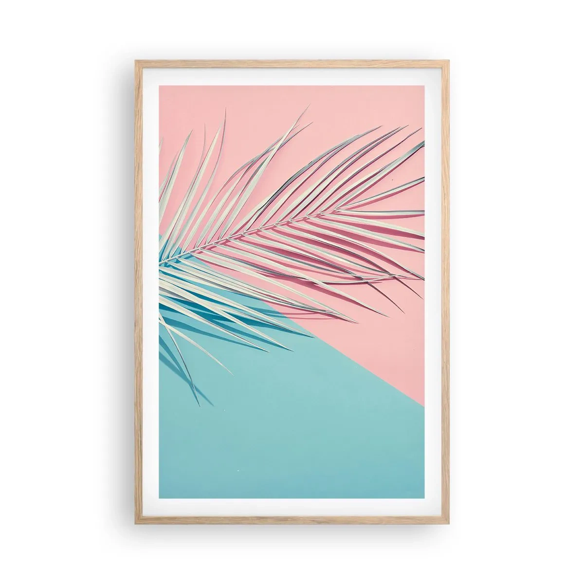Poster in cornice rovere chiaro - Impressione tropicale - 61x91 cm