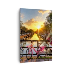Quadro su tela - Stampe su Tela - Mattino di primavera ad Amsterdam - 80x120 cm
