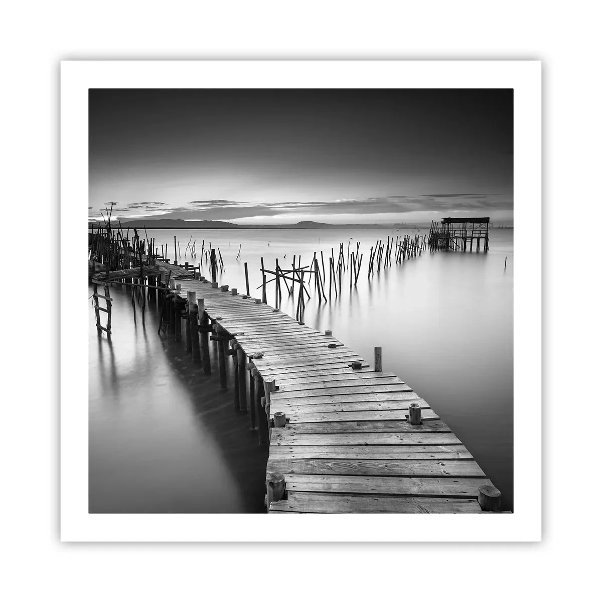 Poster - La pace della riva dimenticata - 60x60 cm