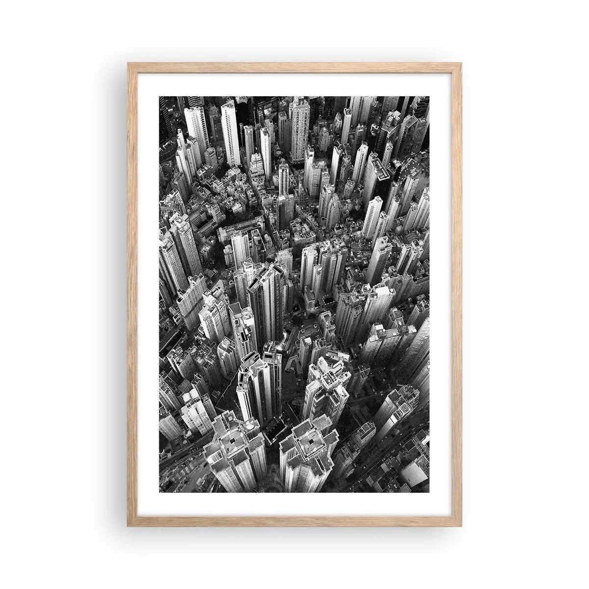 Poster in cornice rovere chiaro - Ancora più in alto - 50x70 cm