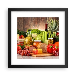 Poster in cornice nera - Affumicati, arrostiti, marinati - 30x30 cm