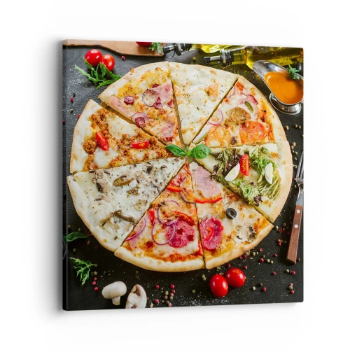 Quadro su tela - Stampe su Tela - Ventaglio di gusti - 40x40 cm