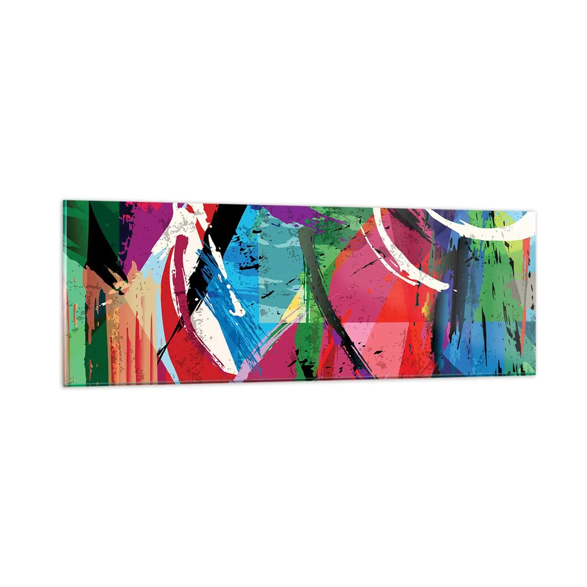 Quadro su vetro - Veloce, vivo e saltellante - 90x30 cm