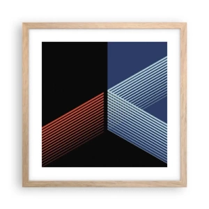 Poster in cornice rovere chiaro - Una storia semplice - 40x40 cm