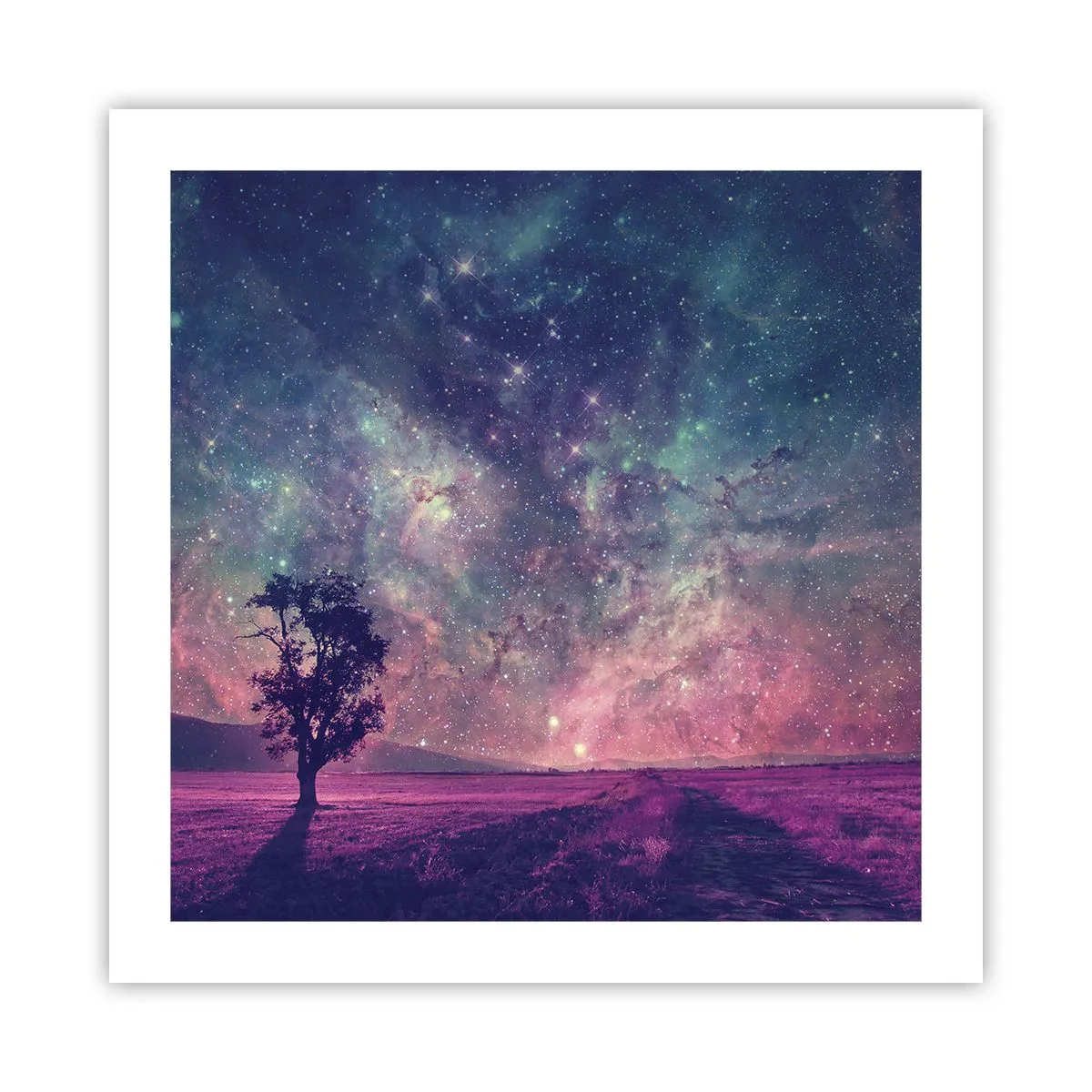 Poster - Sotto un cielo magico - 50x50 cm