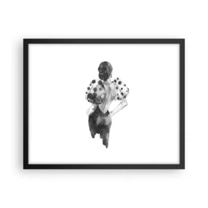 Poster in cornice nera - è passata accanto - 50x40 cm