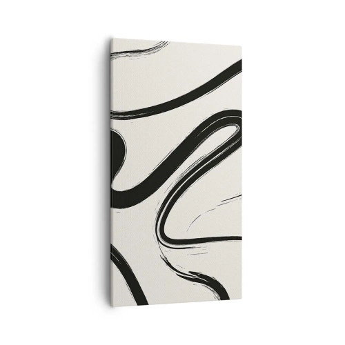 Quadro su tela - Stampe su Tela - Capriccio bianco e nero - 55x100 cm