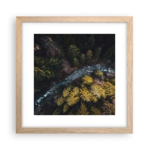 Poster in cornice rovere chiaro - Sempre più veloce - 30x30 cm