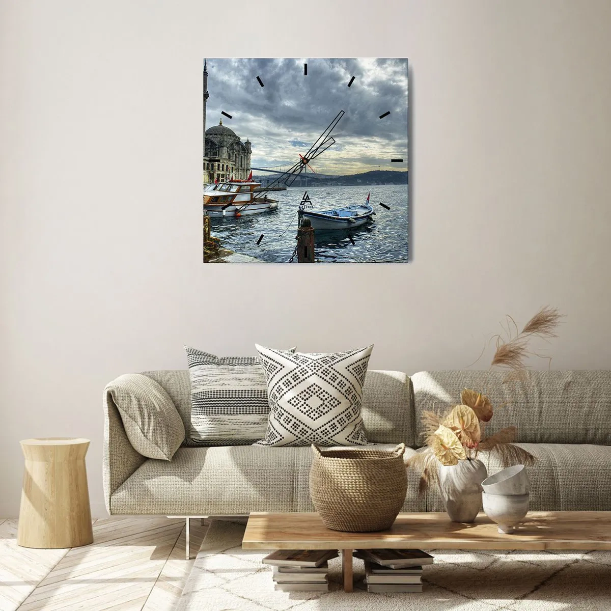 Orologio da parete - Orologio in Vetro - Ai confini dei mondi - 40x40 cm